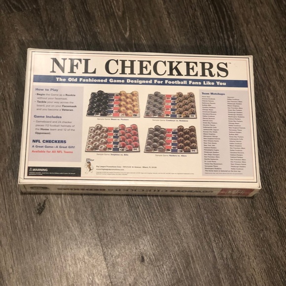 Other - Dallas Cowboys vs Washington Redskins NFL Checkers